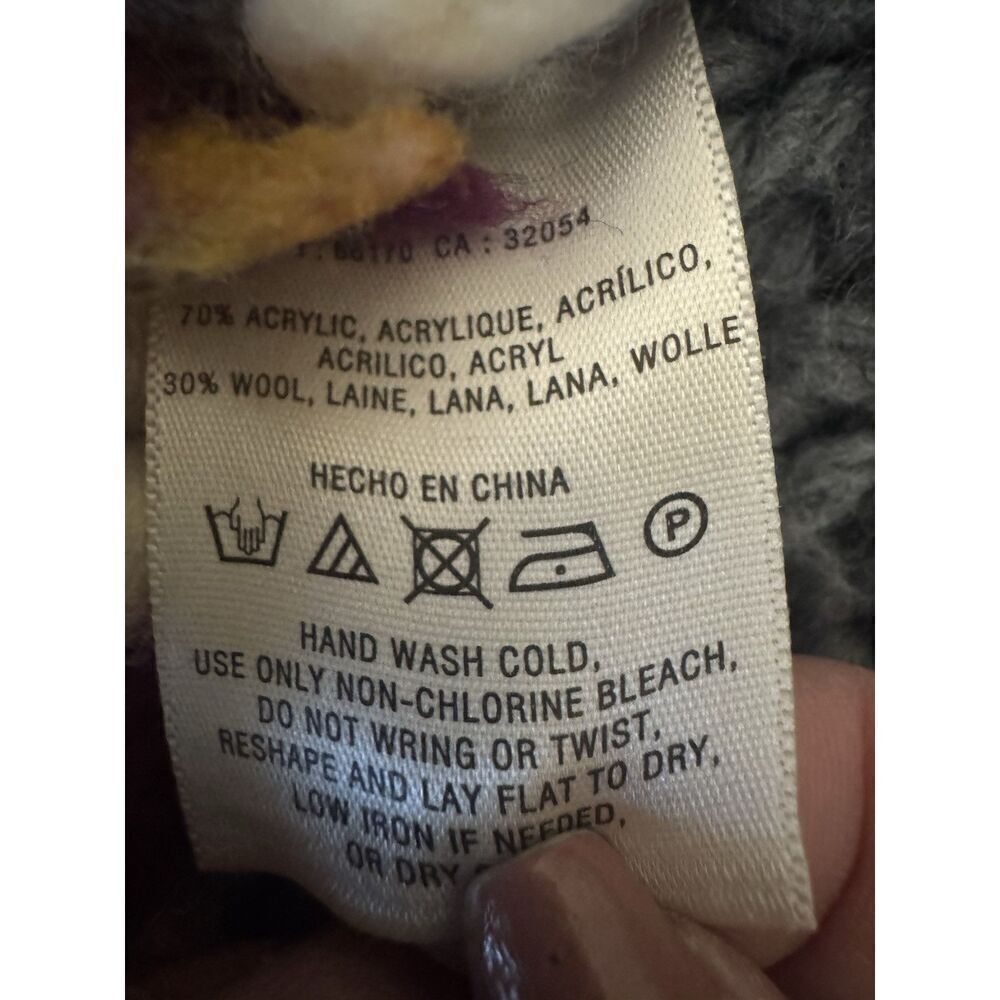 RARE Anthropologie Sleeping on Snow Neo Fair-isle Button Cardigan Sweater Small - Picture 5 of 5